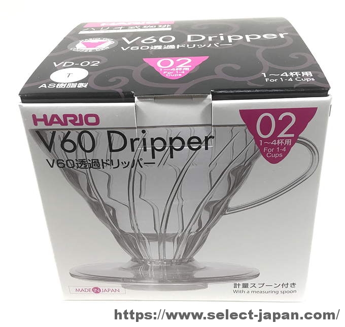 HARIO　ハリオ　ドリッパー　V60 円錐ドリッパー　VD-02T　日本製　made in japan