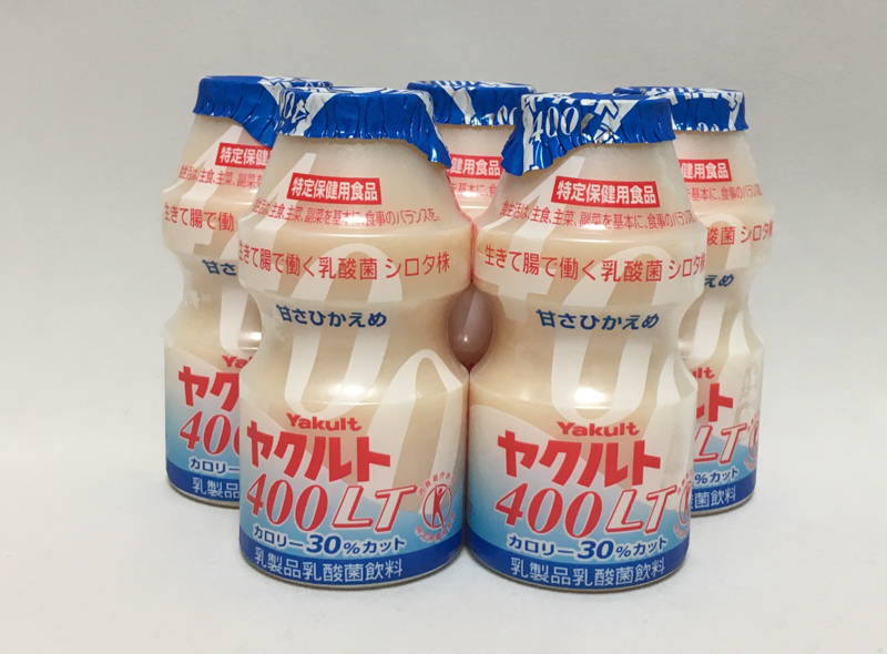 ヤクルト400　カロリーオフ　甘さひかえめ　カロリー　日本　乳酸菌飲料　シロタ株