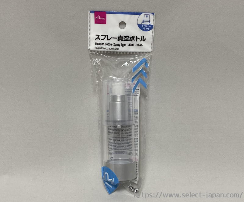 ダイソー　DAISO 真空ボトル　スプレー　中国製　made in japan