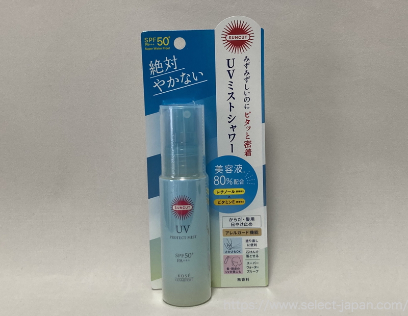 KOSE　コーセー　日焼け止め　UVカット　UVミスト　サンカット　UVミストシャワー　SPF50 PA+++ 日本製　made in japan