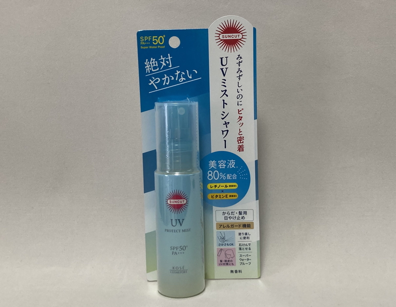 KOSE　コーセー　日焼け止め　UVカット　UVミスト　サンカット　UVミストシャワー　SPF50 PA+++ 日本製　made in japan