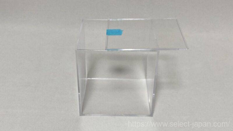 盛り塩　皿　ケース　埃　対策　アクリルキューブ　クリアキューブ